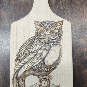 Vágódeszka. Bagoly - otthon & életmód - konyhafelszerelés, tálalás - sütés, főzés - vágódeszka - Meska.hu