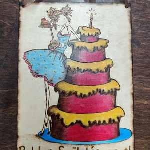 Születésnapi tábla - otthon & életmód - dekoráció - kép & falikép - fából készült kép - Meska.hu