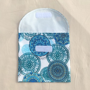 Szendvics / pékáru tasak kék mandalás - táska & tok - uzsonna- & ebéd tartó - szendvics csomagoló - Meska.hu
