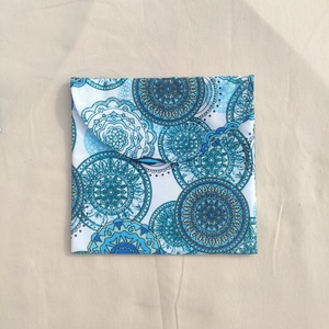 Szendvics / pékáru tasak kék mandalás - táska & tok - uzsonna- & ebéd tartó - szendvics csomagoló - Meska.hu