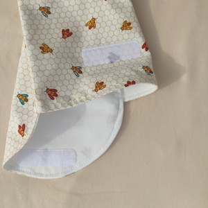 Szendvics / pékáru tasak méhecske mintával - táska & tok - uzsonna- & ebéd tartó - szendvics csomagoló - Meska.hu