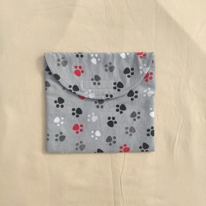 Szendvics / pékáru tasak tappancs mintával - táska & tok - uzsonna- & ebéd tartó - szendvics csomagoló - Meska.hu