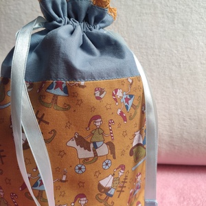 Mikulás zsák / karácsonyi ajándék zsák - otthon & életmód - papír, írószer - ajándékozás kellékei - ajándékzsák, csomagolás - Meska.hu