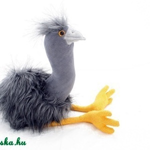 Emu, Puha, szürke, borzas madár, Ausztráliában őshonos hatalmas futómadár -  - Meska.hu