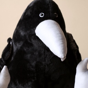 Varjú vagy Holló, Hatalmas Fekete Madár - játék & sport - plüssállat & játékfigura - madár - Meska.hu