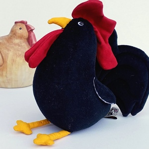 Plüss Kakas, Fekete, Fehér vagy Tarka, Csinos Kitömött Baromfi, Puha Aprójószág, Plüss Csirke, Csinos Csibe - játék & sport - plüssállat & játékfigura - más figura - Meska.hu