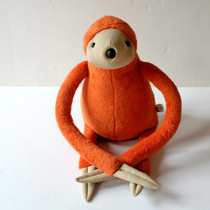 Narancssárga Lajhár, Közepes méretű vadállat - játék & sport - plüssállat & játékfigura - más figura - Meska.hu