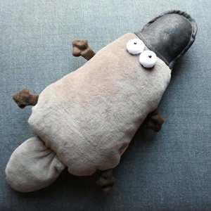 Kacsacsőrű Emlős Muma, Tenyérnyi Puha Plüss Jószág - játék & sport - plüssállat & játékfigura - más figura - Meska.hu