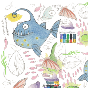 Félelmetes Horgászhal, Mélytengeri Lámpáshal, Ijesztő Óceánmélyi Szörnyeteg, Sötétben Világító Lény - játék & sport - plüssállat & játékfigura - hal - Meska.hu