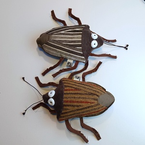 Barna Poloska avagy Ázsiai Márványpoloska, rendkívül veszélyes mezőgazdasági kártevő rovar  - játék & sport - plüssállat & játékfigura - más figura - Meska.hu