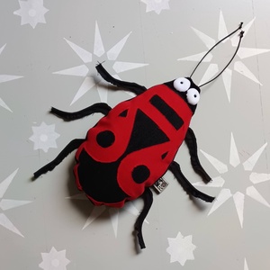 Verőköltő Bodobács avagy tűzi poloska, Bájos piros-fekete bogár - Meska.hu