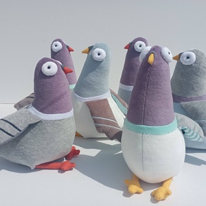 Galamb avagy Balkáni Gerle, Gonosz Tekintetű Nagyvárosi Madár  - játék & sport - plüssállat & játékfigura - madár - Meska.hu