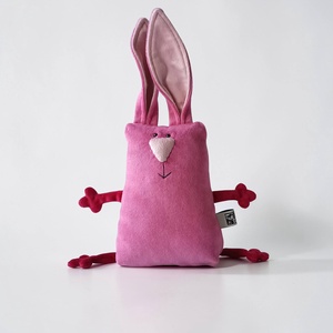 Rózsaszín Húsvéti Nyuszi, Puha Plüss Muma Rágcsáló - Meska.hu