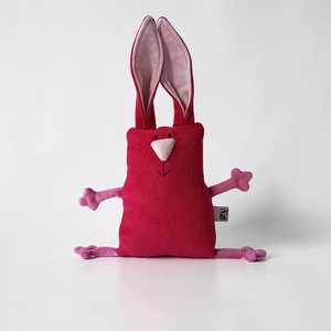 Bordó Húsvéti Nyuszi, Puha Plüss Muma Rágcsáló - Meska.hu