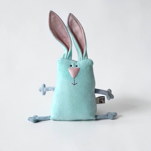 Türkizkék Húsvéti Nyuszi, Puha Plüss Muma Rágcsáló - Meska.hu