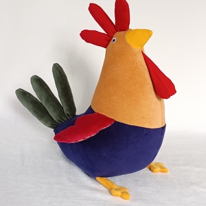 Plüss Kakas, Délceg Baromfi, Színpompás Puha Csirke, A Szemétdomb Ura, Játék & Sport, Plüssállat & Játékfigura, Madár, Baba-és bábkészítés, Varrás, MESKA