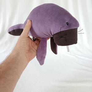 Puha Plüss Lamantin, aka Dugong, Lilamantin, Manátusz, avagy Tengeri Tehén, Játék & Sport, Plüssállat & Játékfigura, Delfin, bálna, Baba-és bábkészítés, Varrás, MESKA