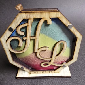 Esküvői ceremónia , homokceremónia monogramos oktagon, Esküvő, Emlék & Ajándék, Nászajándék, Ceremónia szett, , MESKA