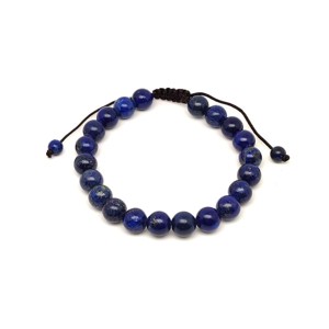 Lapis (színezett) csúszócsomós golyó karkötő 89 mm, Ékszer, Karkötő, Ásványkarkötő, , MESKA