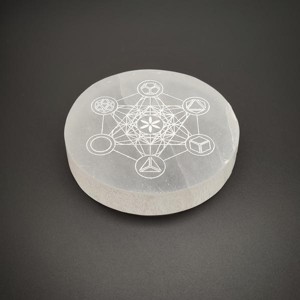Szelenit korong metatron 10cm, Kellékek & szerszámok, Ásvány alapanyag, Szelenit korong, , MESKA