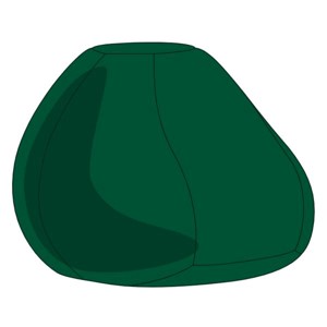 Zöld Babzsák Puff Huzat, , , MESKA