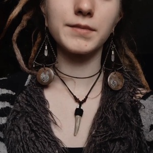 Ősidő fosszilis fülbevaló - ékszer - fülbevaló - lógó fülbevaló - Meska.hu Ősidő fosszilis fülbevaló - ékszer - fülbevaló - lógó fülbevaló - Meska.hu