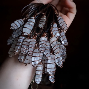 Energetizáló Hegyikristályos réz medálok, Ékszer, Nyaklánc, Medálos nyaklánc, Ékszerkészítés, Fémmegmunkálás, MESKA