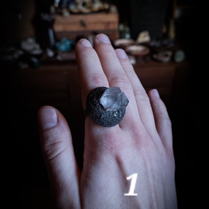 Földanya gyűrűi - Hegyikristály-Pirit állítható méretű gyűrű - ékszer - gyűrű - többköves gyűrű - Meska.hu Földanya gyűrűi - Hegyikristály-Pirit állítható méretű gyűrű - ékszer - gyűrű - többköves gyűrű - Meska.hu