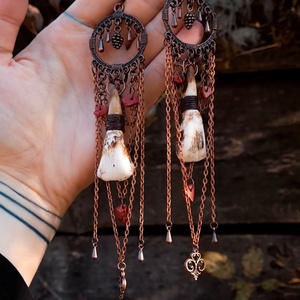 Barangoló talizmán fülbevaló, Ékszer, Fülbevaló, Lógó fülbevaló, , MESKA