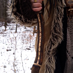 Téli Napforduló sámánbot - kellékek & szerszámok - dekorációs kellékek - egyéb kellékek - Meska.hu