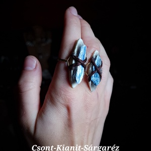 Csontasszony gyűrűi - Kianittal, Ékszer, Gyűrű, Fonódó gyűrű, , MESKA