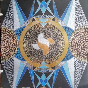 szakrális geometria áramlás, Művészet, Festmény, Akril, Festészet, MESKA