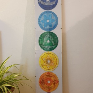 Egyedi Csakra sorozat szimbólumokkal Szakrális Geometria , Művészet, Festmény, Akril, Festészet, MESKA
