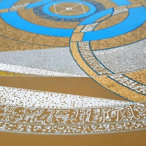Szakrális geometria - művészet - festmény - akril - Meska.hu