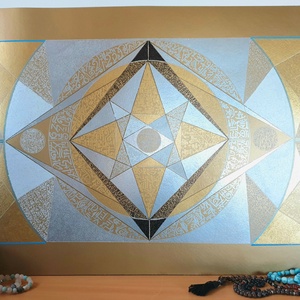 Szakrális geometria - művészet - festmény - akril - Meska.hu