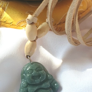 Jáde buddha nyaklánc  - ékszer - nyaklánc - medál - Meska.hu