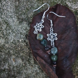 Harmónikus lélek   fülbevaló , Ékszer, Fülbevaló, Lógó fülbevaló, Ékszerkészítés, Gyöngyfűzés, gyöngyhímzés, MESKA