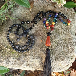 7 csakra Mala , Ékszer, Nyaklánc, Bojtos nyaklánc, , MESKA