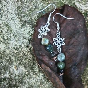 Harmónikus lélek   fülbevaló , Ékszer, Fülbevaló, Lógó fülbevaló, Ékszerkészítés, Gyöngyfűzés, gyöngyhímzés, MESKA