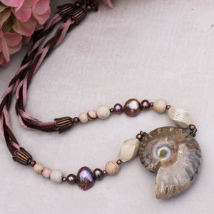 Spirál ammonite - ékszer - nyaklánc - medálos nyaklánc - Meska.hu