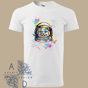 Astronaut cat, Ruha & Divat, Női ruha, Póló, felső, Mindenmás, MESKA