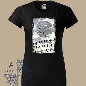 Moon and birds, Ruha & Divat, Női ruha, Póló, felső, Mindenmás, MESKA