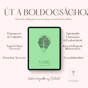 Digitális Tervező, Zöld, Spirituális Önfejlesztés, Napi, Heti és Havi naptár és tervező, (Goodnotes és Notability), Művészet, Grafika & Illusztráció, Digitális, Mindenmás, MESKA