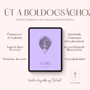 Digitális Tervező, Lila, Spirituális Önfejlesztés, Napi, Heti és Havi naptár és tervező, (Goodnotes és Notability), Művészet, Grafika & Illusztráció, Digitális, Mindenmás, MESKA
