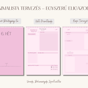 Digitális Tervező, Rózsaszín, Spirituális Önfejlesztés, Napi, Heti és Havi naptár és tervező, (Goodnotes és Notability) - művészet - grafika & illusztráció - digitális - Meska.hu