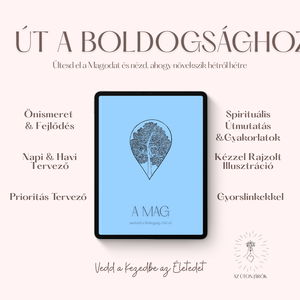 Digitális Tervező, Kék, Spirituális Önfejlesztés, Napi, Heti és Havi naptár és tervező, (Goodnotes és Notability), Művészet, Grafika & Illusztráció, Digitális, Mindenmás, MESKA