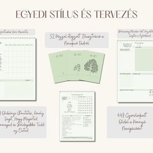 Digitális Tervező, Zsálya, Spirituális Önfejlesztés, Napi, Heti és Havi naptár és tervező, (Goodnotes és Notability) - művészet - grafika & illusztráció - digitális - Meska.hu