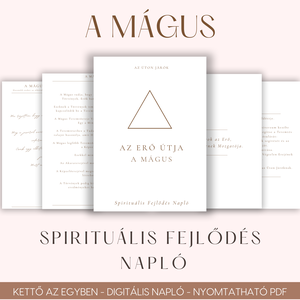 Digitális és Nyomtatható Spirituális Napló, Meditációs Technikával - A Mágus: Az Erő Útja - Meska.hu