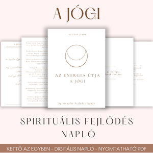 Digitális és Nyomtatható Spirituális Napló, Meditációs Technikával - A Jógi: Az Energia Útja - Meska.hu