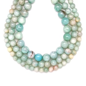 Amazonit golyó AB 10mm  ékszerkészítő alapanyag (füzér), Kellékek & szerszámok, Ásvány alapanyag, Ásványfüzér, , MESKA